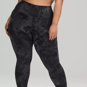 lululemon Align High-Rise Pant 28 Diamond Dye Pitch Grey Graphite Grey Size 2